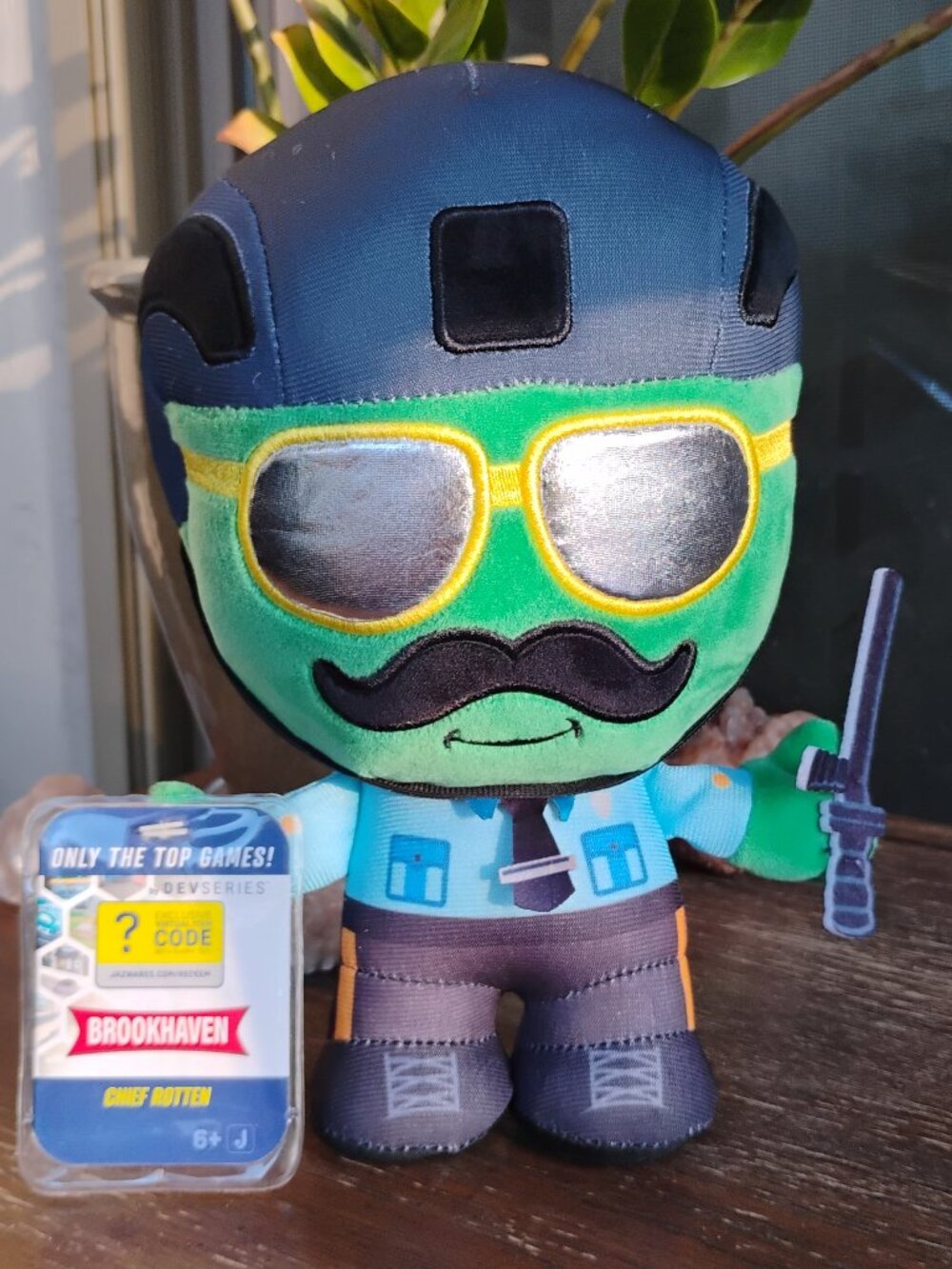 ROBLOX DevSeries Brookhaven CHIEF ROTTEN 8" Plush W/Virtual Item Code w/Tags